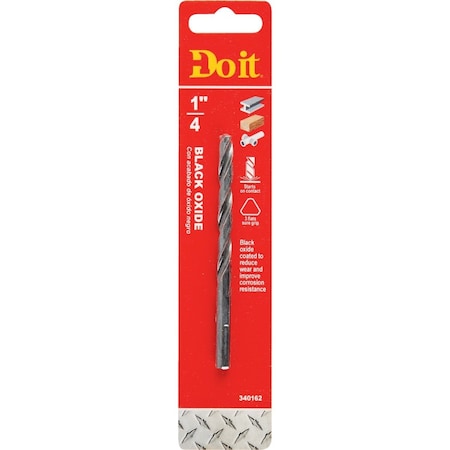 All-Source 1/4 In. Black Oxide Drill Bit 324251DB